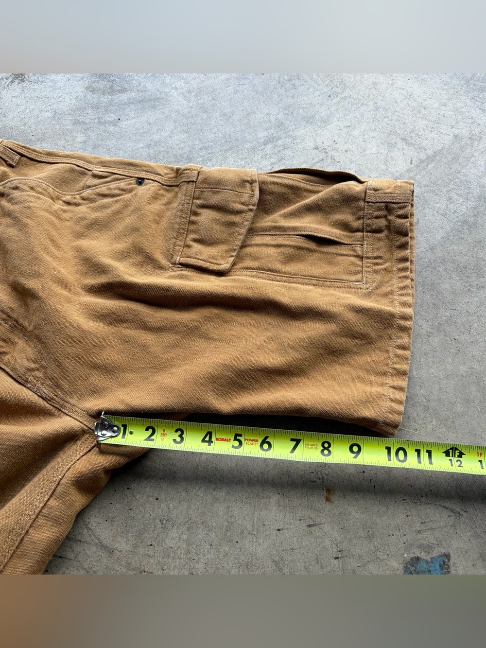 Vintage Patagonia Forge Hemp Canvas Cargo Shorts Brown Outdoor - Picture 6 of 8